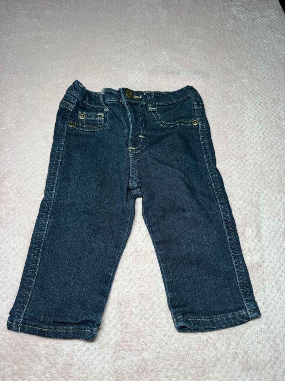 Wrangler Kids Navy Blue Denim Jeans - Straight Leg 3-6 months